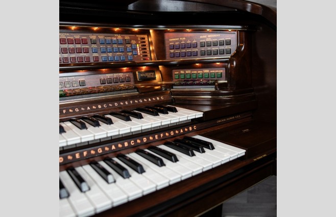 Used Lowrey Majesty Cherry Organ All Inclusive Top Grade Package (SN:510D604H022235) - Image 20